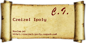 Czeizel Ipoly névjegykártya